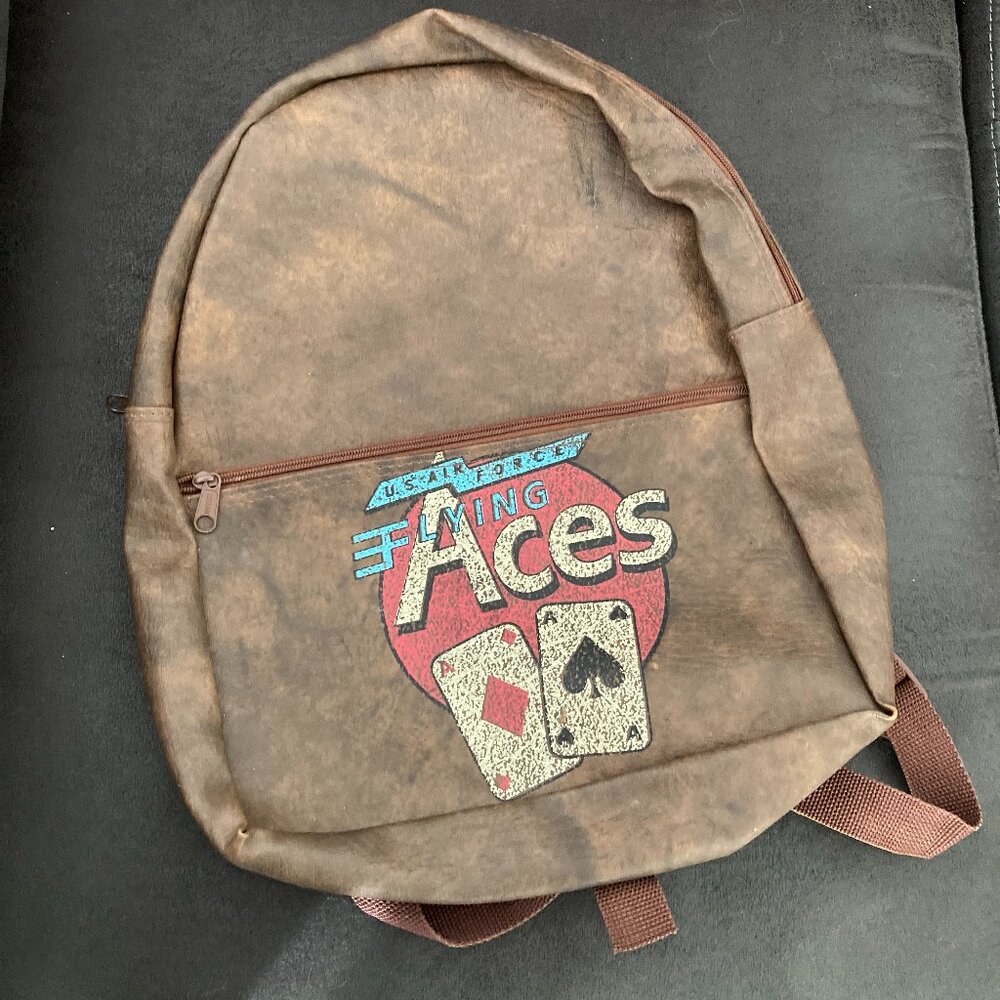 Vintage 90's US Air Force Flying Aces Small Backpack